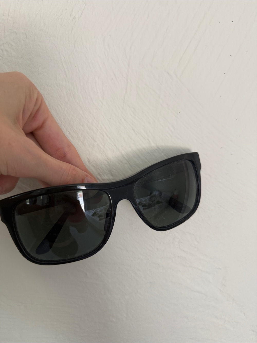 Versace Men's Black Sunglasses with Dark Lenses